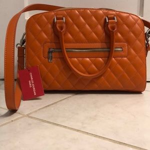 Charles Jourdan Paris Orange Victoria Bag